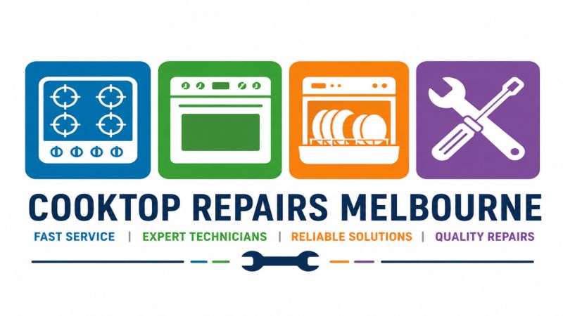 Cooktop repairs Melbourne infographic design 